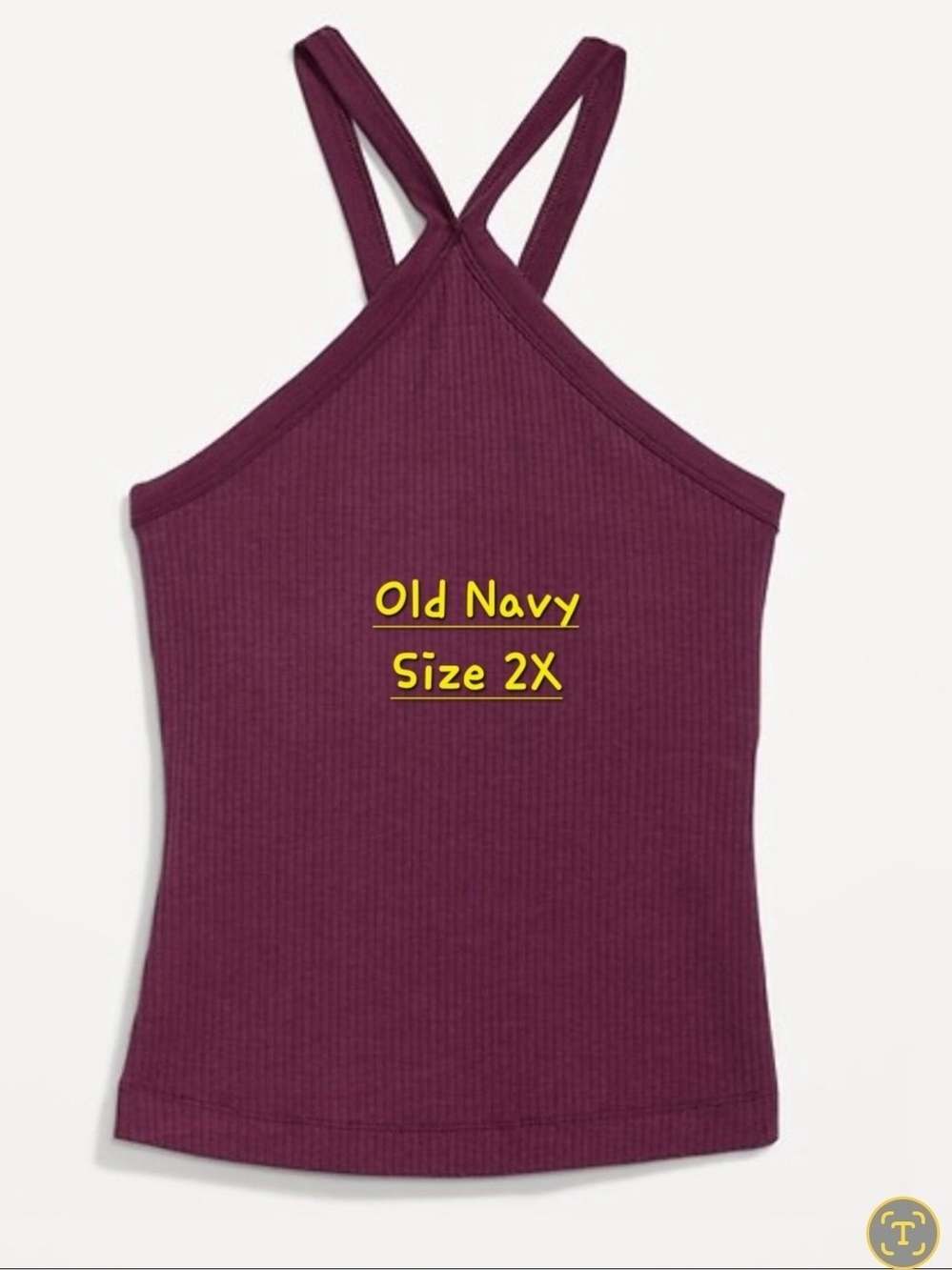 2X Old Navy Stylish Criss-Cross Halter Top W/ Built-In Bra